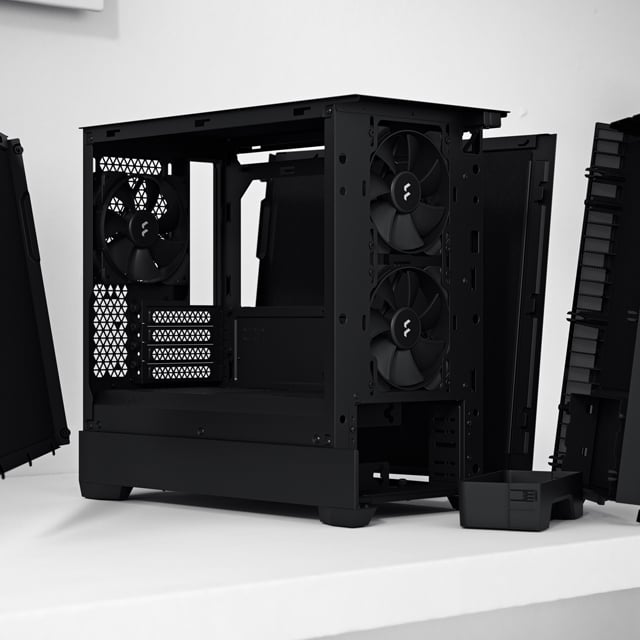 Fractal Design Pop Mini Silent Black mATX Sound Damped Solid Panel